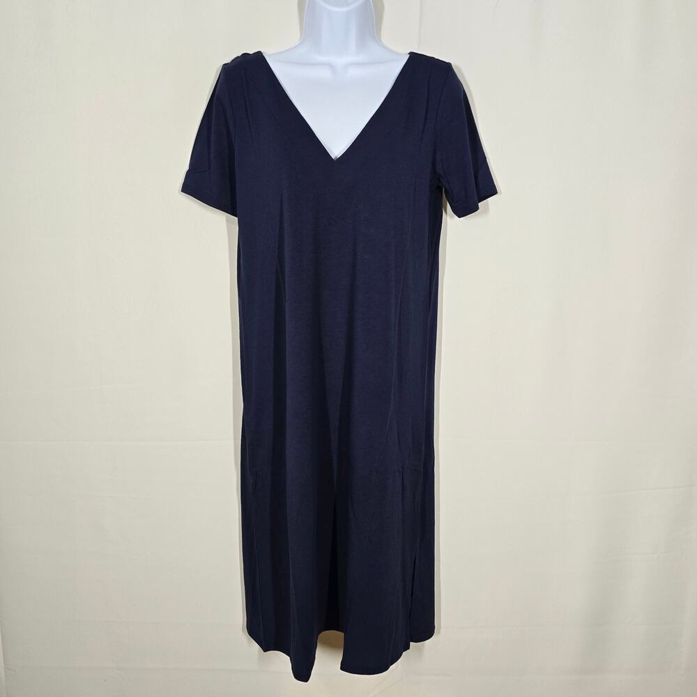 Universal Standard Maritime Blue V-neck Sleep T-shirt Dress 4XS(0/00)